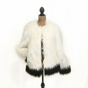 Michael Kors faux fue coat jacket